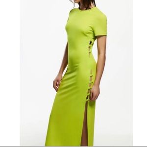 Zara neon green dress